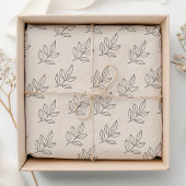 Blush Pink Small Business Minimalist Botanical  薄葉紙