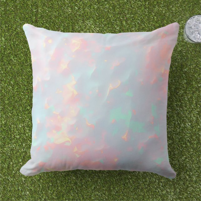 Blush Pink Soft Mint Gold Luxury Modern Collection アウトドアクッション (芝生)