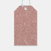 Blush Pink Speckled Pattern Party ギフトタグ (正面)