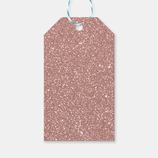 Blush Pink Speckled Pattern Party ギフトタグ (正面)