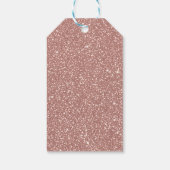 Blush Pink Speckled Pattern Party ギフトタグ (裏面)