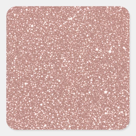 Blush Pink Speckled Pattern Party スクエアシール (正面)