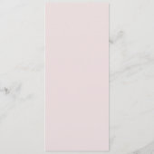 Blush Pink Stripes Modern Wedding Menu Card メニュー (裏面)
