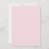 Blush Pink Teal Botanical Wedding 招待状 (裏面)