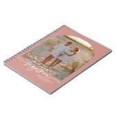 Blush Pink Together Typography Couple Valentine ノートブック (左側)