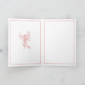 Blush Pink Toile de Jouy Paris Wedding Invitation 招待状 (内部)