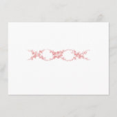 Blush Pink Toile de Jouy Wedding Details Enclosure エンクロージャーカード (裏面)