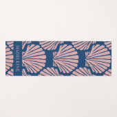 Blush Pink Tropical Seashells Custom ヨガマット (正面(横))