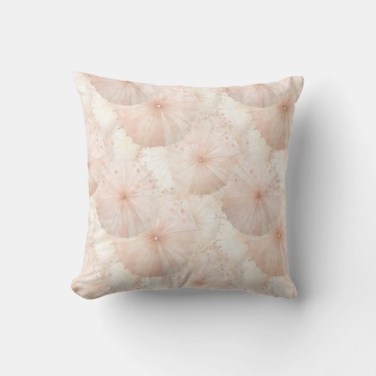 Blush Pink Umbrellas クッション (正面)