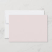 Blush Pink Vertical Stripes Modern Wedding RSVP Ca 招待状 (裏面)