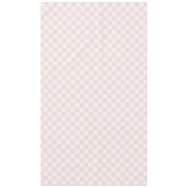 Blush Pink & Warm White Modern Checkered テーブルクロス (正面)