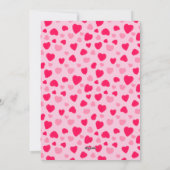 Blush Pink Watercolor Hearts Valentine Gift Photo シーズンカード (裏面)