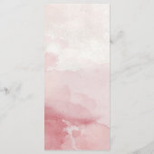 Blush Pink Watercolor Wash Wedding メニュー (裏面)