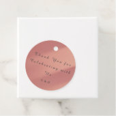 Blush Pink Wedding Favor Tag フェイバータグ (インサイチュ)
