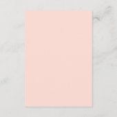 Blush Pink Whimsical Birdcages Details Card エンクロージャーカード (裏面)