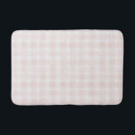 Blush Pink White Plaid Stripes Bridal Shower バスマット<br><div class="desc">Blush Pink White Plaid Stripes Bridal Shower</div>