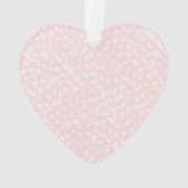 Blush Pink White Spots オーナメント (裏面)