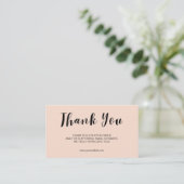 Blush Review Request Thank You Card QR Business 名刺 (スタンド正面)