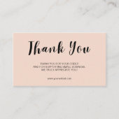 Blush Review Request Thank You Card QR Business 名刺 (正面)