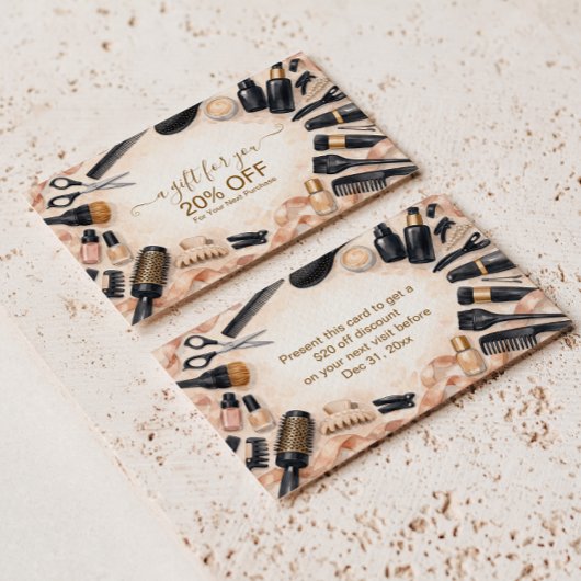 Blush Ribbon Hair Stylist 割引カード