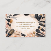 Blush Ribbon Hair Stylist 割引カード (裏面)