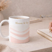 Blush Ripple White Classic Mug, 11 oz コーヒーマグカップ