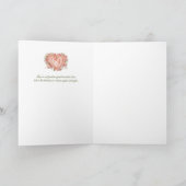 Blush Rococo Floral Heart Galentine Lace Elegance シーズンカード (内部)