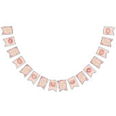 Blush Rococo Garden Galentine Party Floral Flags バンティングフラッグ (全)