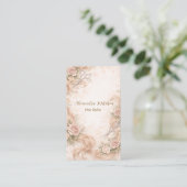 Blush Rose ヘアスタジオ イラスト 名刺 (スタンド正面)