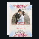 Blush Rose Church Wedding Announcement セーブザデート<br><div class="desc">Announce your sacred celebration with this elegant Christian Save the Date card featuring soft pink floral accents and a delicate romantic layout. The blush roses and subtle cross detail create a graceful and faith-inspired design perfect for church weddings and traditional Christian ceremonies. This Save the Date card beautifully sets the...</div>