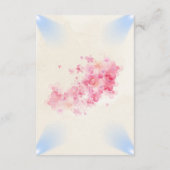 Blush Rose Church Wedding Enclosure Card エンクロージャーカード (裏面)