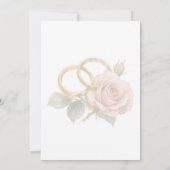 Blush Rose & Draped Floral ウェディングインビテーション | Ro 招待状 (裏面)