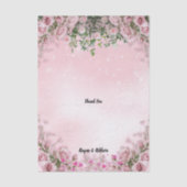 Blush Rose Floral Tissue Paper 薄葉紙 (正面)