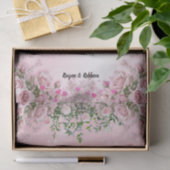 Blush Rose Floral Tissue Paper 薄葉紙 (ギフト)