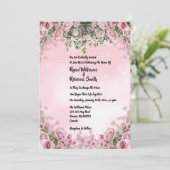 - Blush Rose Floral Wedding Invitation 招待状 (スタンド正面)