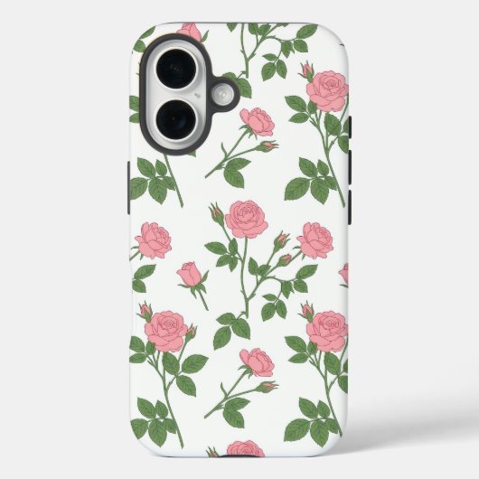 Blush Rose Garden | ピンクのバラの花柄iPhoneケース Case-Mate iPhoneケース (裏面)