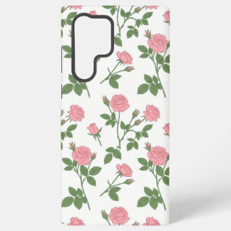 Blush Rose Garden | Pink Rose Floral Samsung Phone Galaxy S22 Ultraケース
