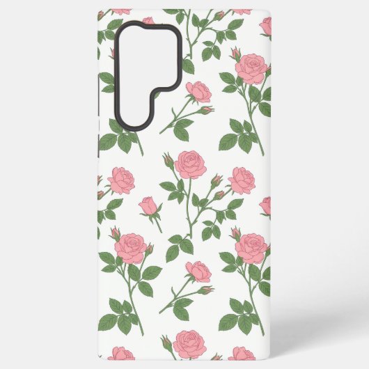Blush Rose Garden | Pink Rose Floral Samsung Phone Galaxyケース (裏面)