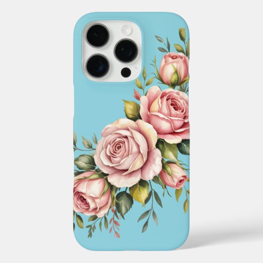 Blush Rose Garden – Watercolor Floral Case-Mate iPhoneケース (裏面)