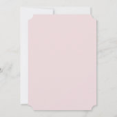 Blush Rose & Gold Sweet 16 Bow Birthday  招待状 (裏面)