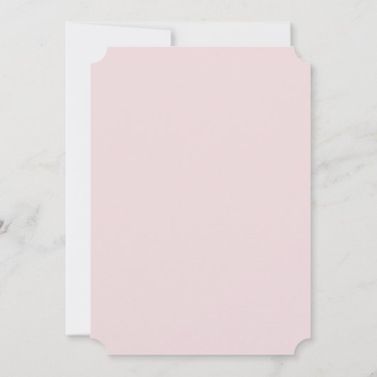 Blush Rose & Gold Sweet 16 Bow Birthday 招待状 (裏面)