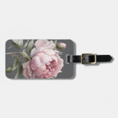 Blush Rose Luggage Tag — Lumina & Ash Collection ラゲッジタグ (正面横)