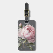 Blush Rose Luggage Tag — Lumina & Ash Collection ラゲッジタグ (正面縦)