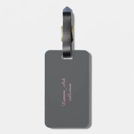 Blush Rose Luggage Tag — Lumina & Ash Collection ラゲッジタグ