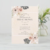 Blush Rose & Orchid Bridal Shower Invitation 招待状 (スタンド正面)