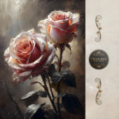 Blush Rose Pair Decoupage 薄葉紙