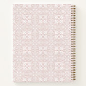 Blush Rose Pattern Journal | Custom Title & Name ノートブック (裏面)