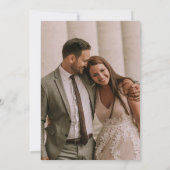 Blush Rose & Peach Floral Wedding Invitation 招待状 (裏面)