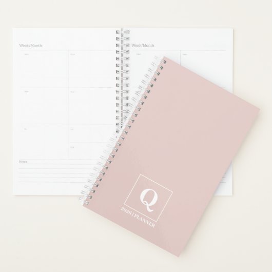 Blush Rose Personalized 2026 Planner  プランナー手帳 (ディスプレー)