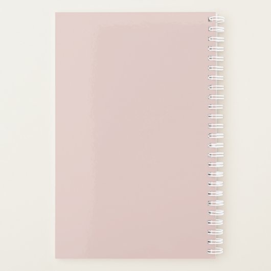 Blush Rose Personalized 2026 Planner  プランナー手帳 (裏面)